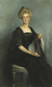 Portrait Of Mrs. William K. Vanderbilt by Francois Flameng