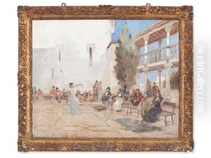 Dance For Napoleon And Josephine by Francois Flameng