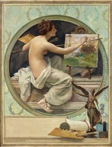 Allegorie De La Peinture by Francois Flameng
