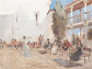 Dance For Napoleon And Josephine by Francois Flameng