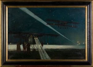 Vol De Nuit by Francois Flameng