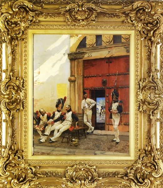 Grenadiers Devant La Caserne - view 1