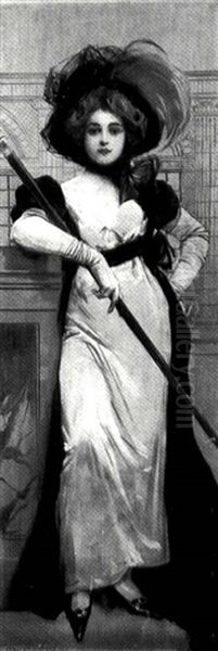 Portrait Of Sarah Bernhardt As Tosca - view 1