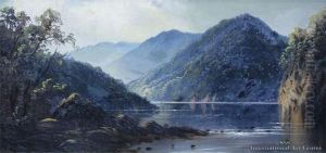 A View Of The Wanganui River by Thomas Reginald Attwood