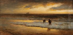 Crab Fishermen On The Beach