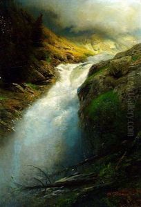 Reisender Gebirgsbach by Albert Flamm
