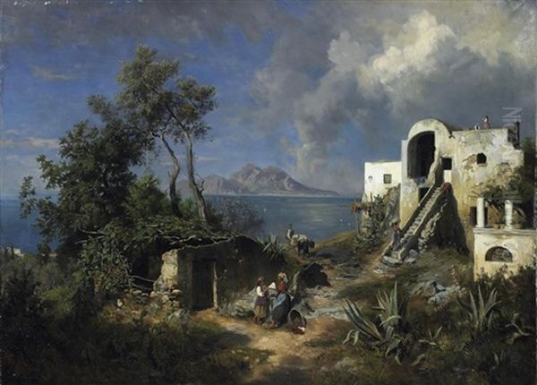Capri. Blick Auf Die Insel Aus Der Umgegend Von Neapel - view 1