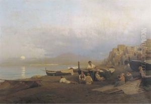 The Bay Of Naples by Albert Flamm