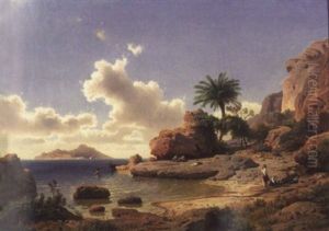 Plage De La Cote Italienne A Capri