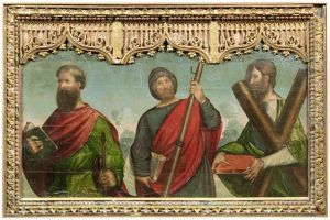 Saints Andrew, James And Paul by Juan De Flandes