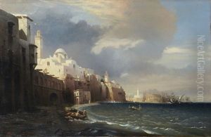 Alger (vue Prise De Bab-azoun), Algiers 1839 (view From Bab-azoun) by Eugene Napoleon Flandin