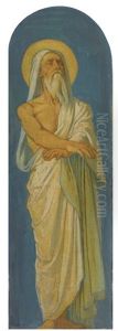 Jacob, Study For The Decoration Of The Nave Of Saint-germain-des-pres, Paris by Hippolyte Flandrin