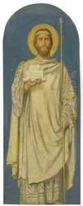 Solomon, Study For The Decoration Of The Nave Of Saint-germain-des-pres, Paris