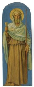 Samuel, Study For The Decoration Of The Nave Of Saint-germain-des-pres, Paris by Hippolyte Flandrin