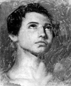Tete De Jeune Homme by Hippolyte Flandrin
