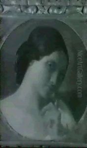 Tete De Jeune Femme Pensive by Hippolyte Flandrin