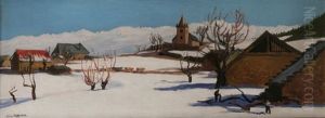 Saint-nizier En Hiver by Jules Flandrin