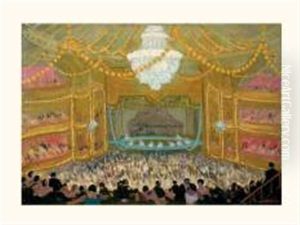 Ballet Russe A L'opera De Paris by Jules Flandrin