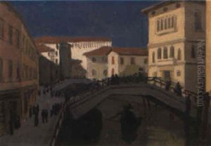 Canal A Venise by Jules Flandrin