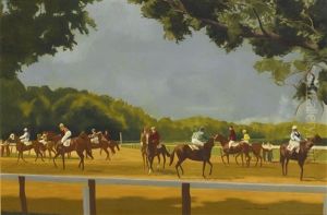 The Seven-furlong Chute, Saratoga by Vaughn Flannery