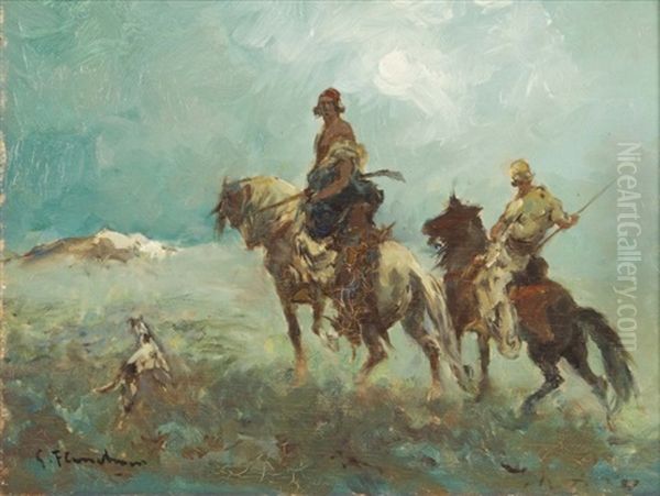 Chasseurs La Nuit En Algerie - view 1