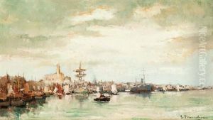 L'amiraute A Alger by Gustave Flasschoen