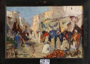 Marche Anime En Afrique Du Nord by Gustave Flasschoen