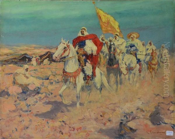 Groupe De Cavaliers Arabes - view 1