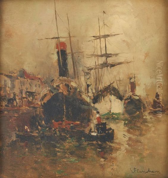 Vapeurs A Quai - view 1