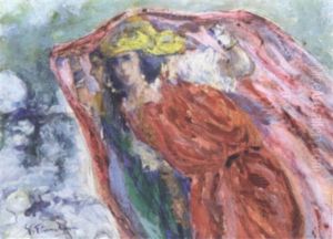 Deux Jeunes Femmes Sous Le Vent