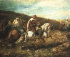 Arab Horseman by Gustave Flasschoen