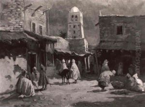 Marche A Sidi Okba by Gustave Flasschoen