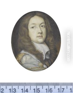 A Gentleman, Wearing Black Doublet And Grey Cloak Finished With Gold Borders, The Latter Draped Over His Right Shoulder, White Lawn Collar Drawn With Tassels A Gentleman, Wearing Black Doublet And Grey Cloak Finished With Gold Borders, The Latter Draped Over His Right Shoulder, White Lawn Collar Drawn With Tassels