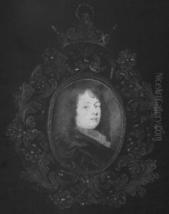 A Gentleman, Wearing Black Cloak And Grey Cravat by Thomas Flatman