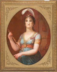 Retrato De La Reina Maria Luisa De Parma by Josep Bernat Flaugier
