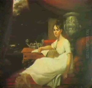 Portrait Of Eleanor Anne Porden (1797-1825) by Mary Ann Flaxman