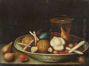 Still Life With Almonds, Sweetmeats And Drink