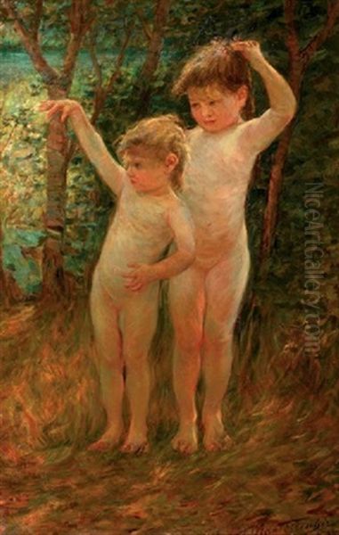Two Children - view 1