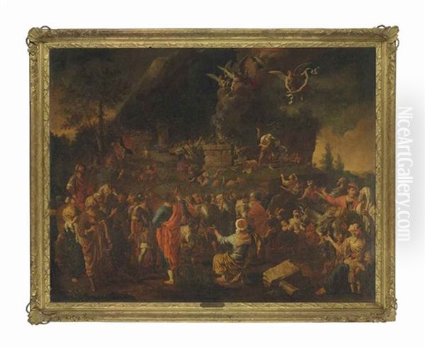 The Sacrifce Of Elijah On Mount Carmel - view 1