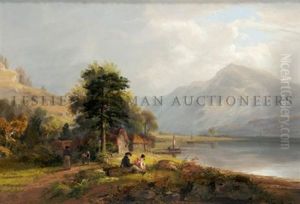 Cottage By The Lake by John Fleming