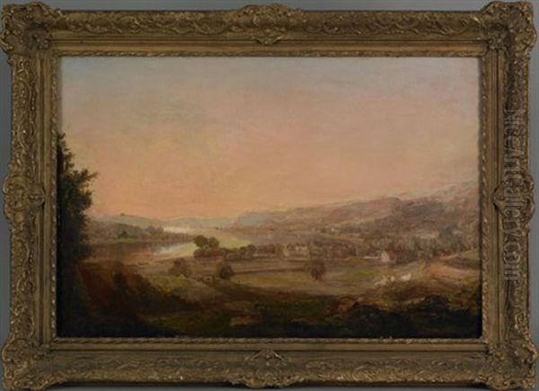 View Of Clyde From Dunotar Hill By Jno. Fleming - view 1