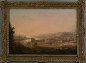 View Of Clyde From Dunotar Hill By Jno. Fleming by John Fleming
