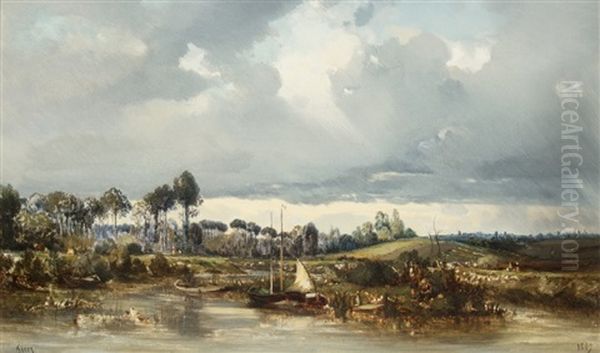 Annet Banks Of The Marne At Annet - view 1