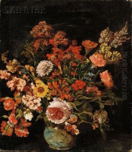 Bouquet Of Flowers by Karl Christian Aubel