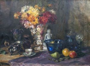 Stilleben Mit Blumenstraus by Luma Von Flesch-Brunningen