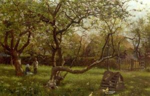 In The Orchard by Blandford Fletcher