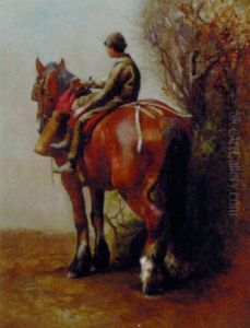 A Boy On A Shire Horse