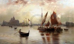 Venetian Scene by Edward Henry Eugene Fletcher