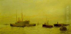 Warship At Sea