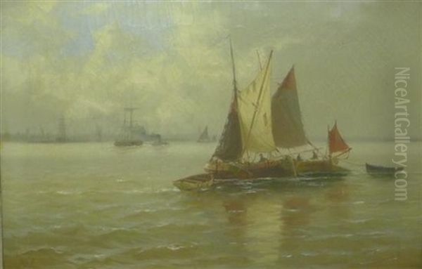 Fishing Boats Off The Coast - view 1